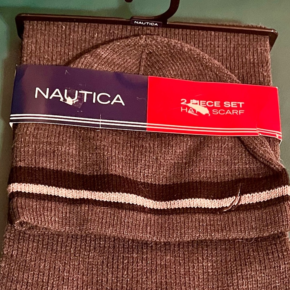 Nautica 2 Piece Hat & Scarf Set - NWT